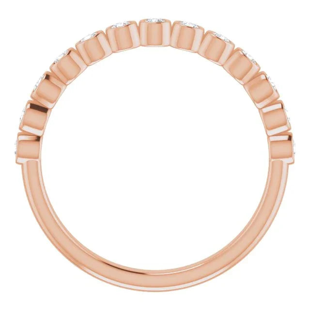 14K Rose 1/4 CTW Natural Diamond Ring 122855:603:P