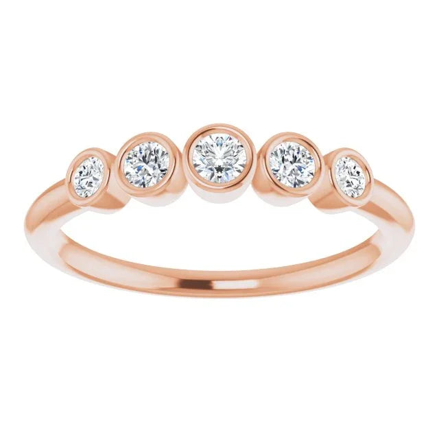 14K Rose 1/4 CTW Natural Diamond Ring 122853:602:P