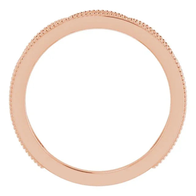 14K Rose 1/8 CTW Natural Diamond Stackable Ring 123087:602:P