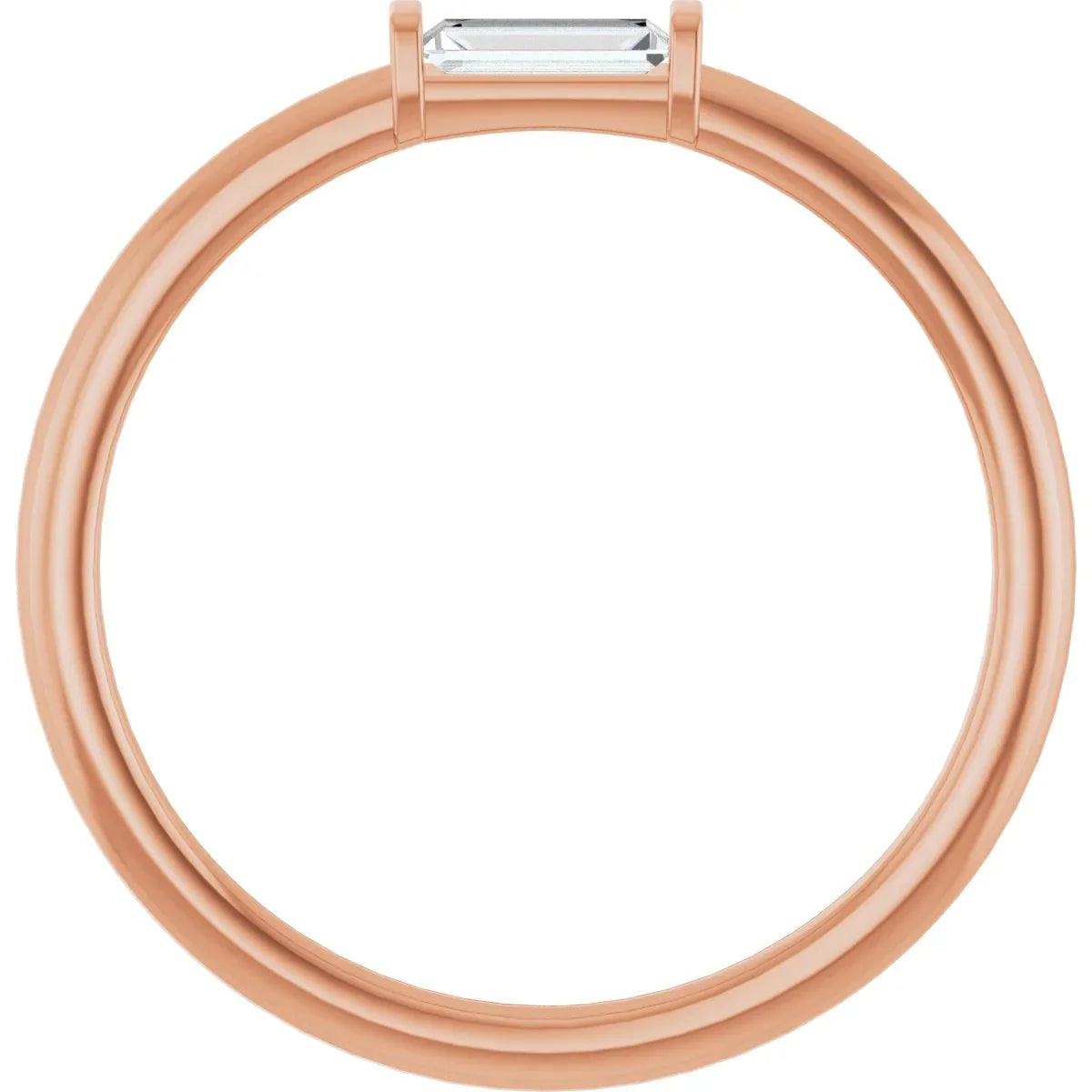 14K Rose 1/8 CTW  Natural Diamond Stackable Ring 122887:602:P