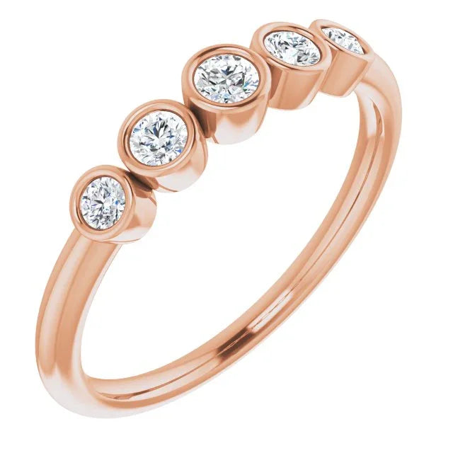 14K Rose 1/4 CTW Natural Diamond Ring 122853:602:P