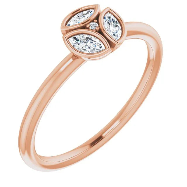 14K Rose 1/5 CTW Natural Diamond Ring 122975:602:P