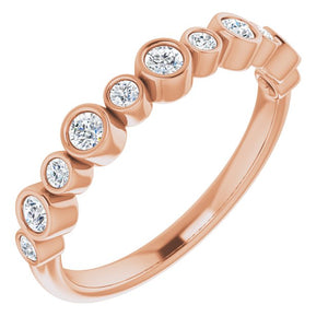 14K Rose Diamond Ring | Yumna Jewelers