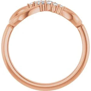 14K Rose 1/8 CTW Natural Diamond Infinity-Inspired Ring 123779:602:P