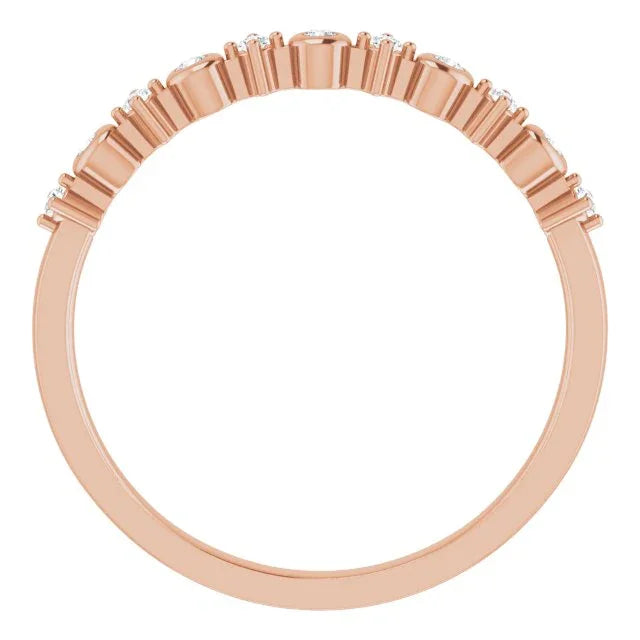 14K Rose 1/10 CTW Natural Diamond Ring 652244:60002:P